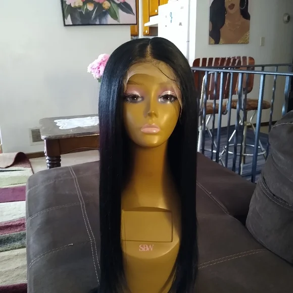 COPY - Human hair blend lace front wig display picture 3